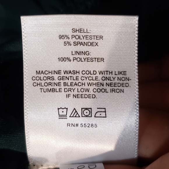 Hunter green Shouler Padded Express dress size XL - Picture 6 of 8